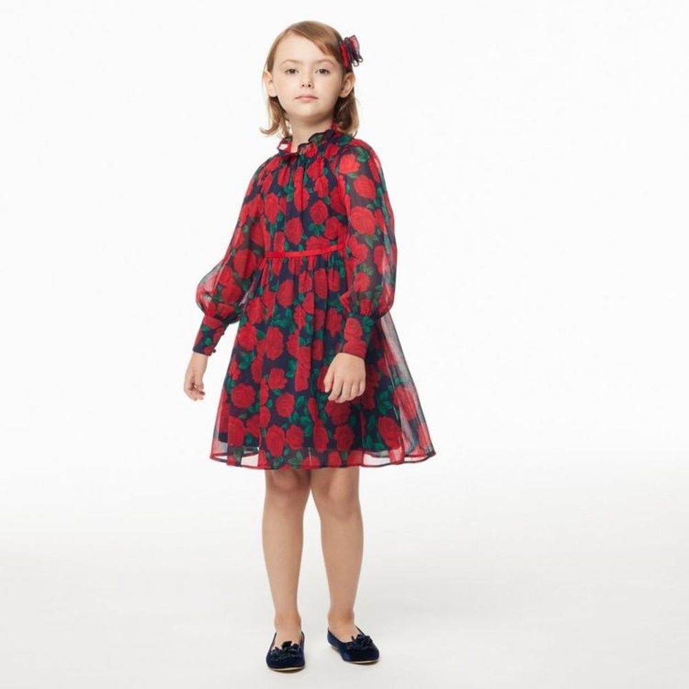 JANIE AND JACK ROSE CHIFFON DRESS